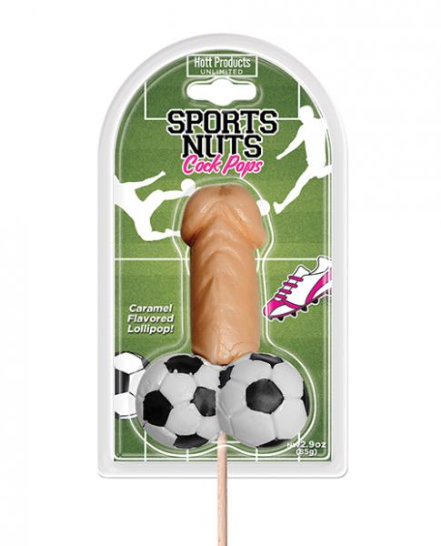 Sports Nuts Cock Pop Soccer Balls - Caramel - Click Image to Close