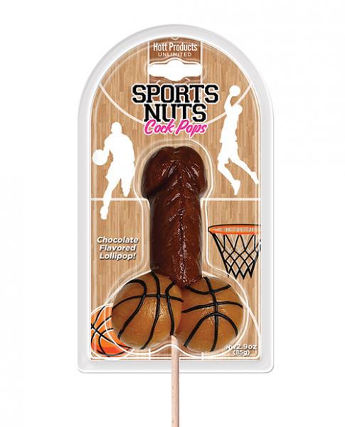 Sports Nuts Cock Pop Basketballs - Chocolate - Click Image to Close