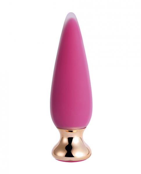 Doro Plus Vibrating Anal Plug With Remote Control - Pink - Click Image to Close