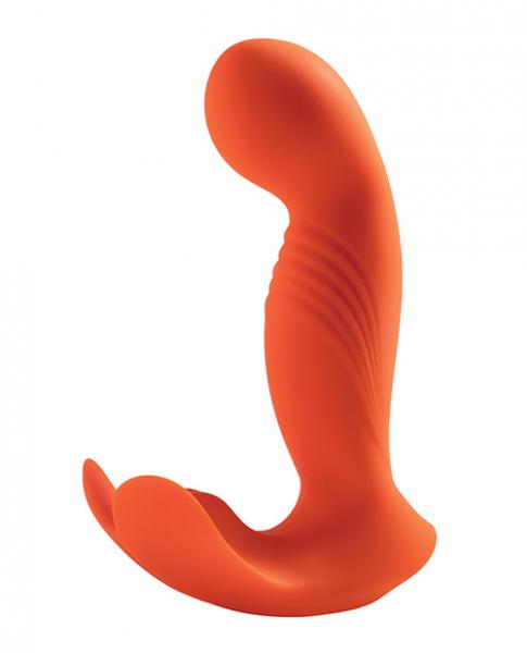 Crave 3 G-spot Vibrator With Rotating Massage Head & Clit Tickler - Orange