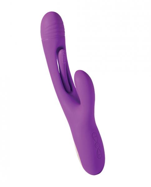 Bora G-spot Tapping Rabbit Vibrator - Purple - Click Image to Close