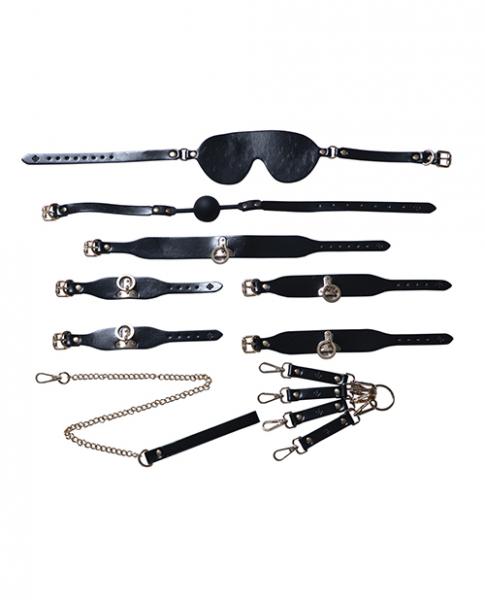 Kinky Bdsm Kit 5 Piece Bondage Set - Black