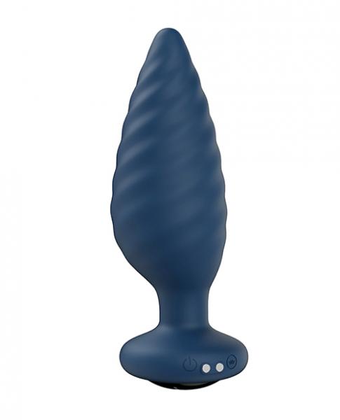 Noah App-controlled Rotating Butt Plug - Navy Blue - Click Image to Close