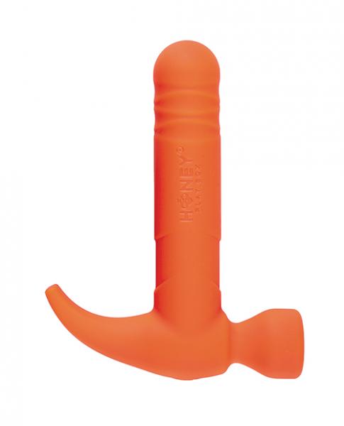 Love Tap The Hammer Vibrator - Orange - Click Image to Close