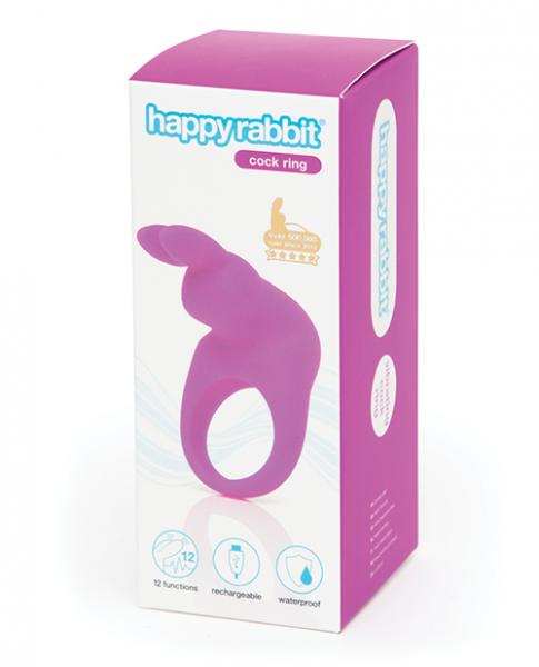 Happy Rabbit Rechargeable Cock Ring - Purple