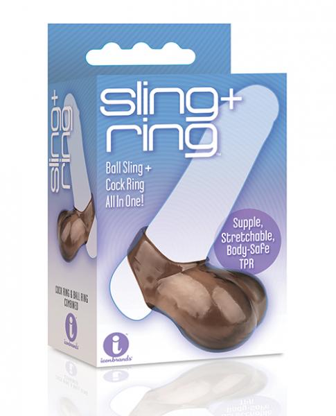 The Nines Ball Sling Plus Cock Ring And Ball Ring - Click Image to Close