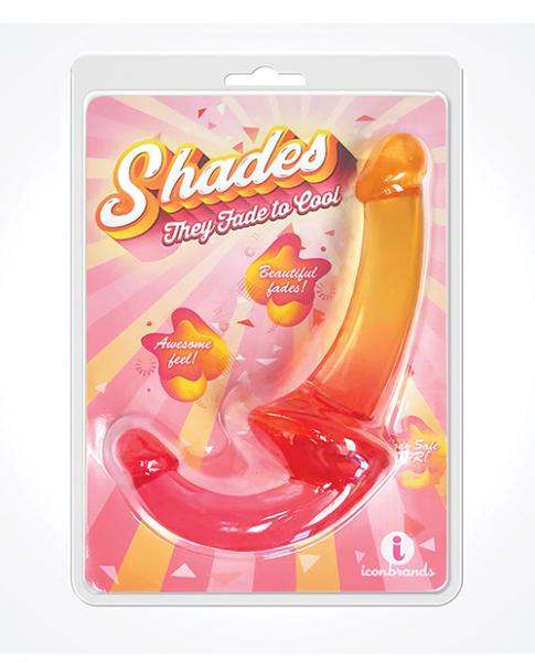 Shades Jelly Tpr Gradient Strapless Strap On - Pink/yellow - Click Image to Close