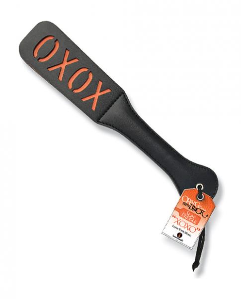 The 9's Orange Is The New Black Slap Paddle - Xoxo - Click Image to Close