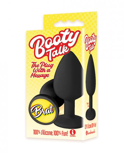 The 9's Booty Calls Brat Plug - Black - Click Image to Close