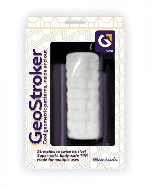 Geostroker Two 5" Ultra-soft Tpr Stroker - White