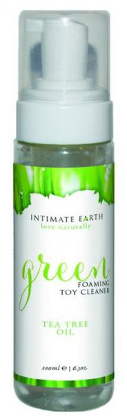 Intimate Earth Green Tea Tree Oil Foaming Toy Cleaner 6.3oz - Click Image to Close