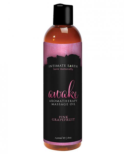 Organic awake massage oil w/black pepper and pink grapefruit - 4 oz