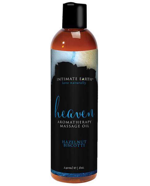 Intimate Earth Heaven Hazelnut Biscotti Massage Oil 8oz - Click Image to Close