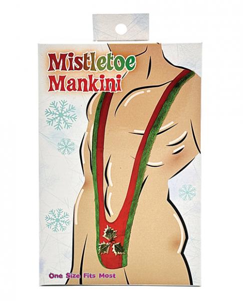 Mistletoe Mankini - Green/red