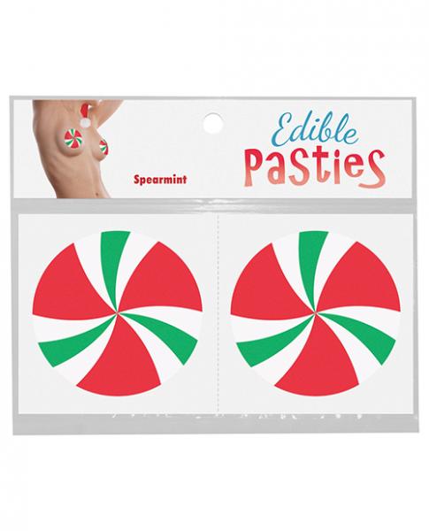 Edible Body Pasties Spearmint Candy Swirls - Click Image to Close