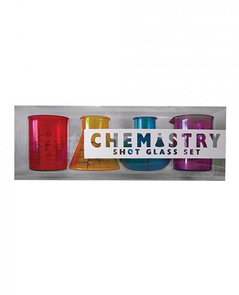 Chemistry Shot Glass Set - Set Of 4 - Click Image to Close