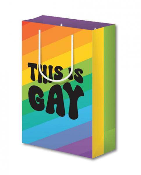 This Is Gay Stripe Gift Bag - Click Image to Close