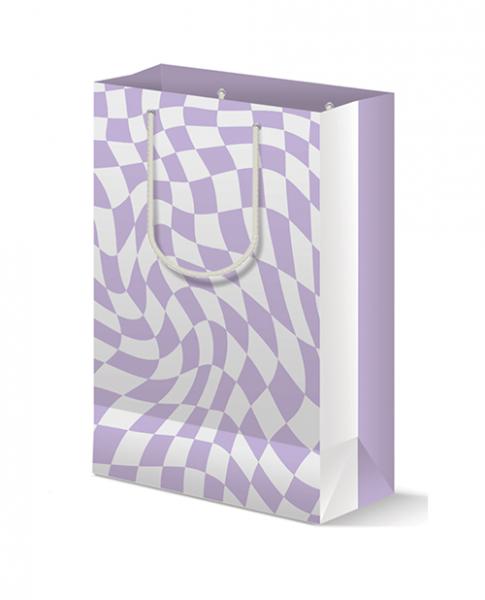 Retro Purple Gift Bag - Click Image to Close