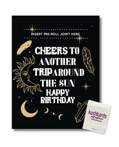 Cheers To Another Trip Around The World Greeting Card W/matchbook