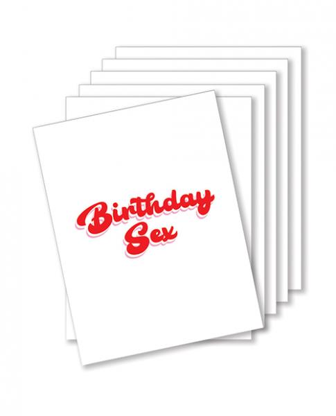 Birthday Sex Naughty Greeting Card - Pack Of 6 - Click Image to Close