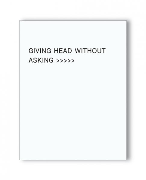 Giving Head Is Greater Than Naughty Greeting Card - Click Image to Close