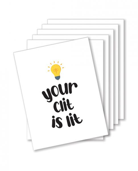 Lit Clit Naughty Greeting Card