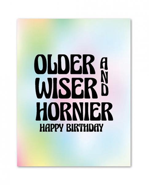 Older, Wiser, & Hornier Birthday Greeting Card - Click Image to Close