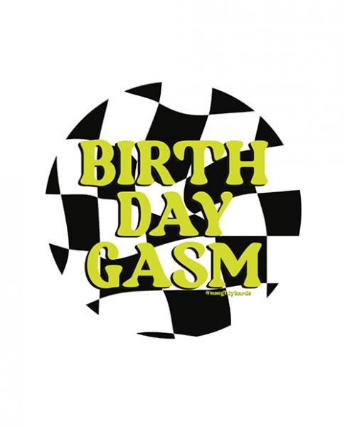 Birthday-gasm Naughty Sticker - Pack Of 3 - Click Image to Close