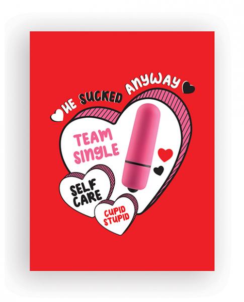 Sucked Anyway Naughty Greeting Card W/rock Candy Vibrator & Fresh Vibes Towelettes - Click Image to Close