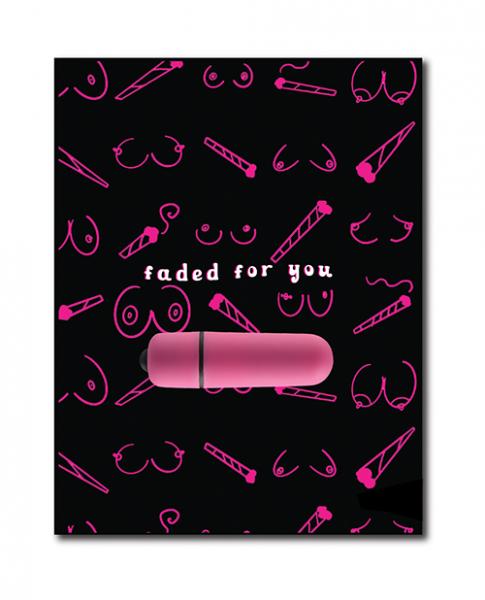 420 Foreplay Faded For You Greeting W/rock Candy Vibrator & Fresh Vibes Towelettes - Click Image to Close