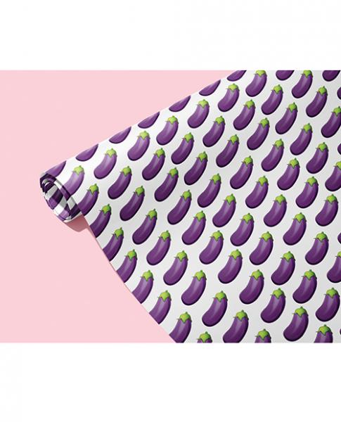 Eggplant Naughty Wrapping Paper - Click Image to Close