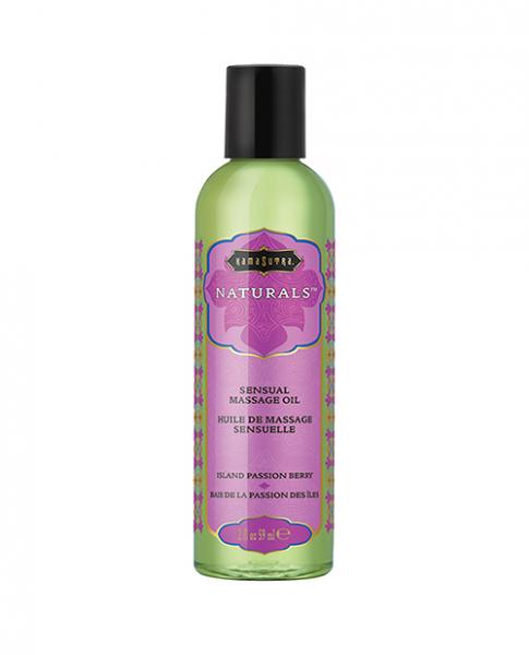 Kama Sutra Naturals Massage Oil - 2 Oz Island Passion Berry - Click Image to Close