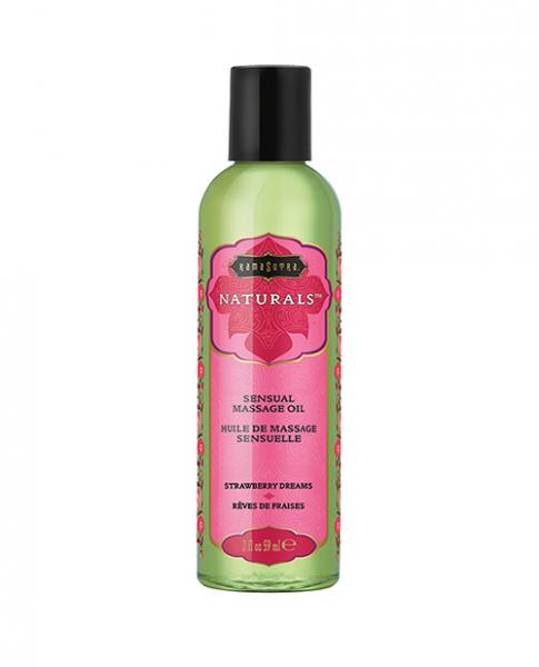 Kama Sutra Naturals Massage Oil - 2 Oz Strawberry Dreams - Click Image to Close