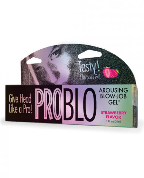 Problo Arousing Blow Job Gel Strawberry 1oz - Click Image to Close