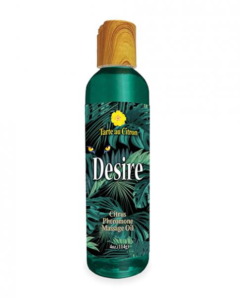 Desire Pheromone Massage Oil - 4 Oz Citrus - Click Image to Close