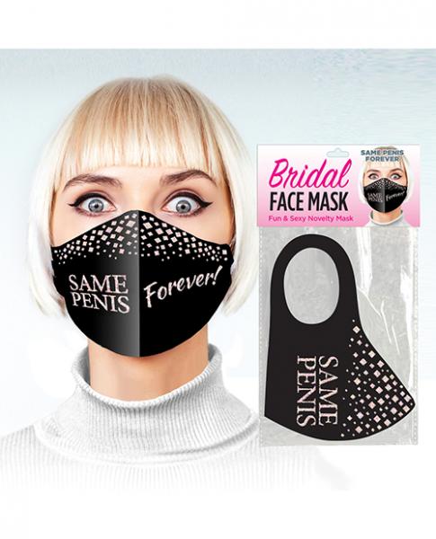 Same Penis Forever Face Mask - Black - Click Image to Close