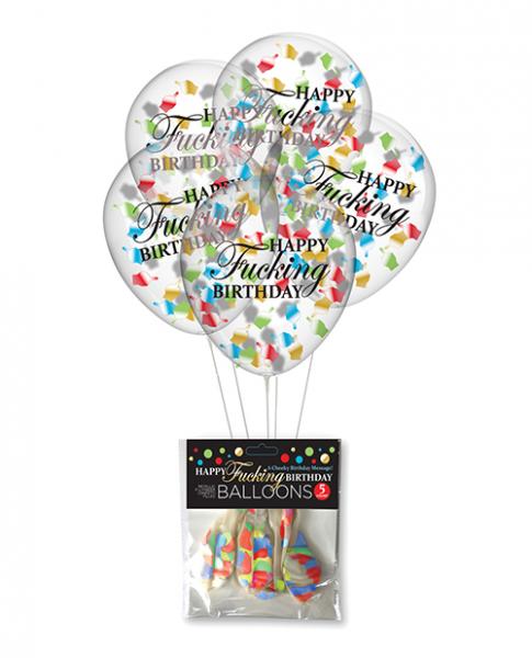 Happy Fucking Birthday Confetti Balloons - Click Image to Close