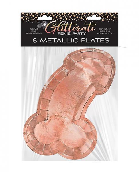 Glitterati Penis Plates - Rose Gold - Click Image to Close