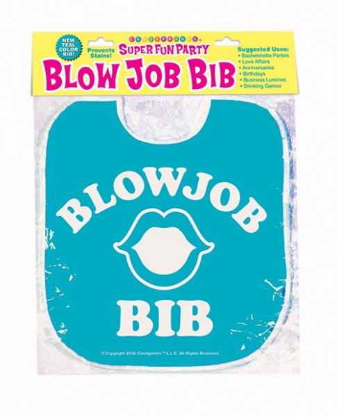 Blow Job Bib - Teal - Click Image to Close