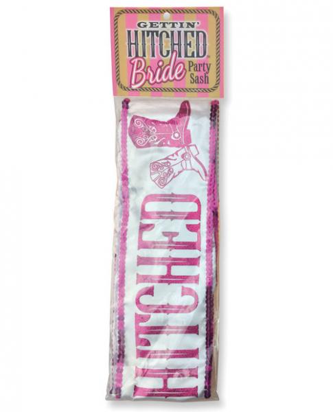 Gettin Hitched Bride Party Sash - Click Image to Close