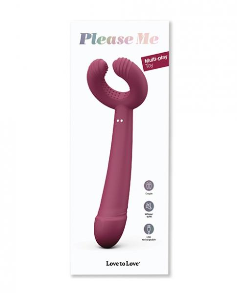 Love To Love Please Me Multi-play Vibrator - Plum Star