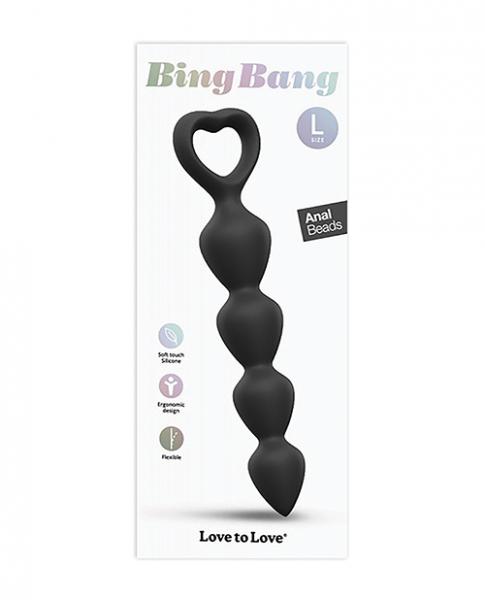 Love To Love Bing Bang Anal Bead - Black Onyx Large