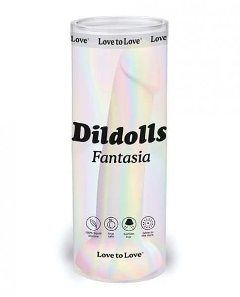 Love To Love Curved Suction Cup Dildolls Fantasia - Asst Colors - Click Image to Close