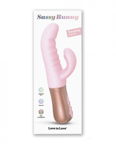 Love To Love Sassy Bunny Thrusting G-spot Rabbit - Baby Pink