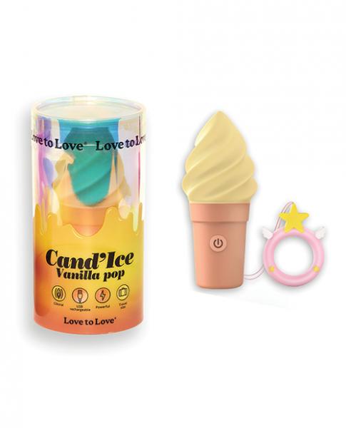 Love To Love Cand'ice Ice Cream Cone Stimulator - Vanilla Pop