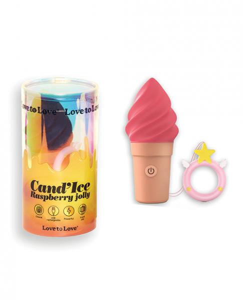 Love To Love Cand'ice Ice Cream Cone Stimulator - Raspberry Jolly