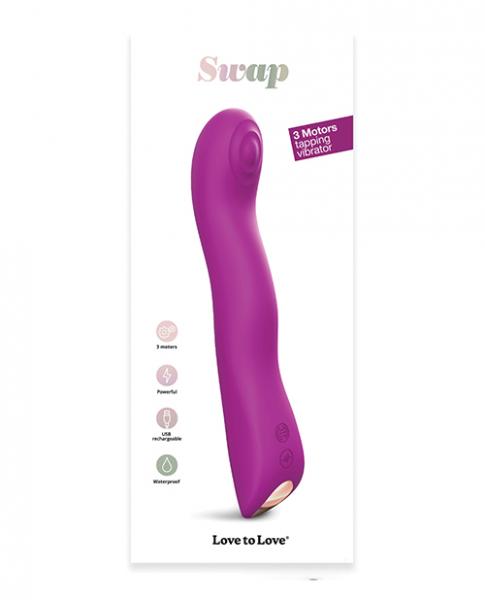 =love To Love Swap Tapping Vibrator - Sweet Orchid