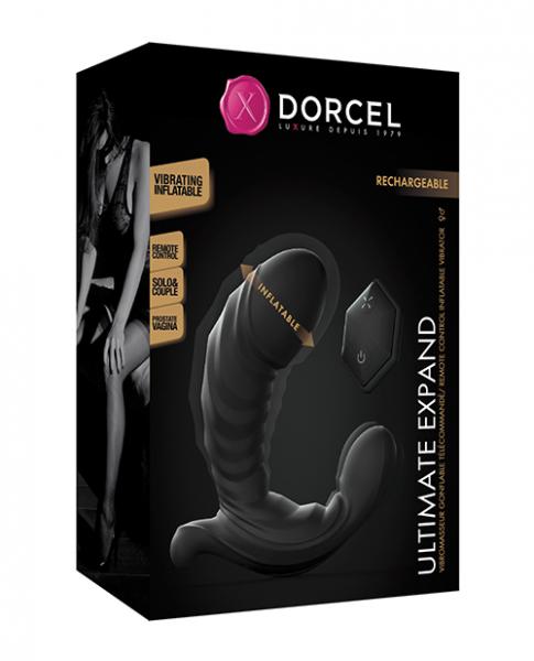 Dorcel Ultimate Expand Butt Plug W/remote - Black - Click Image to Close