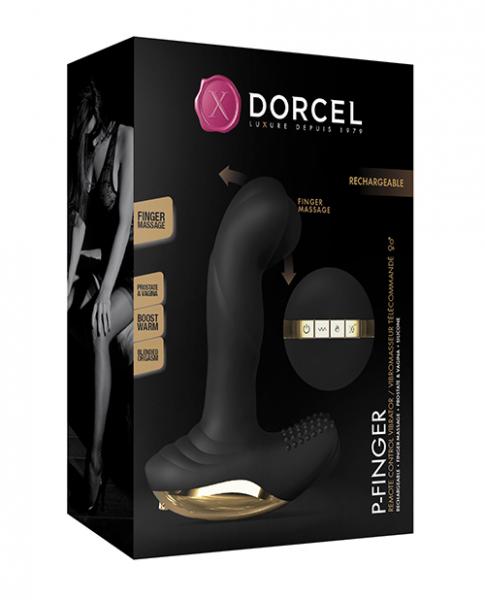 Dorcel P-finger Come Hither - Black/gold - Click Image to Close