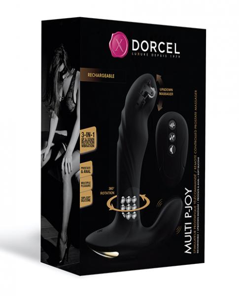 Dorcel P-joy Double Action Prostate Massager - Black - Click Image to Close